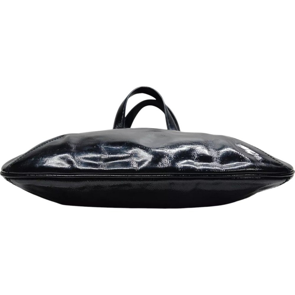 647193BC (L2) YVES Saint Laurent Hand Bag Black Enamel - Picture 3 of 9